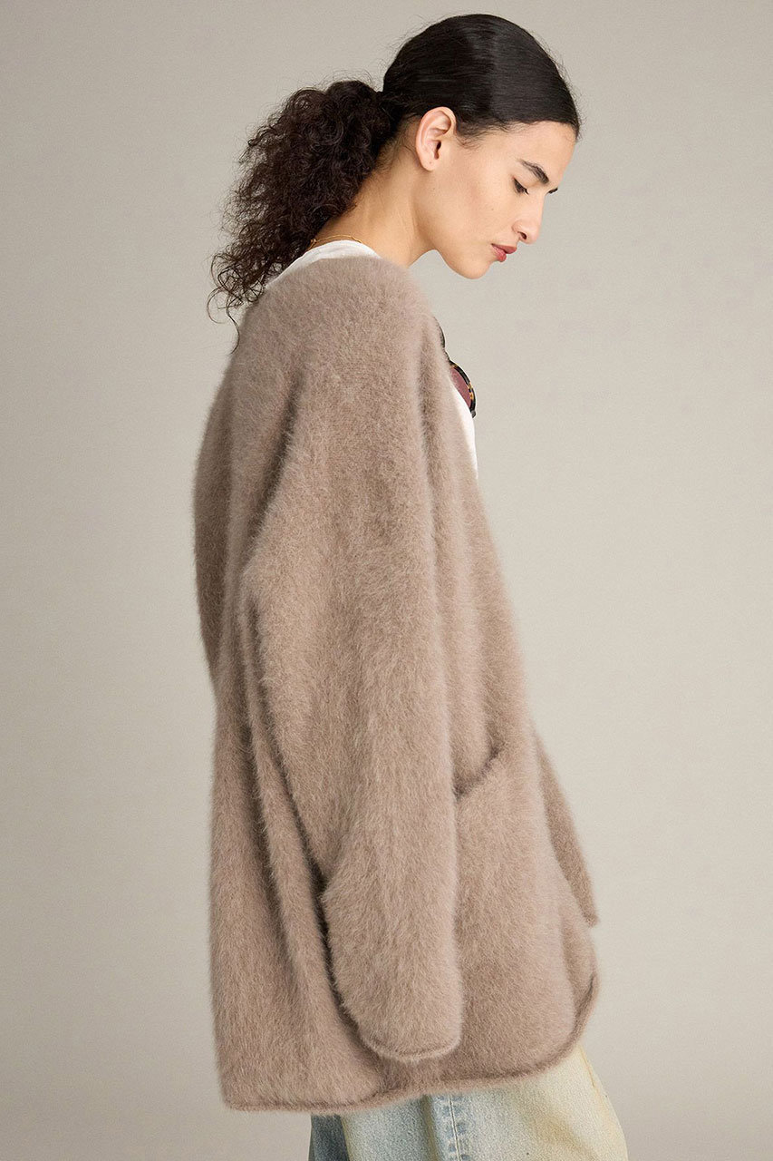 BRILL(ブリル)｜FOXカシミヤカーディガン/モカ の通販｜ELLESHOP