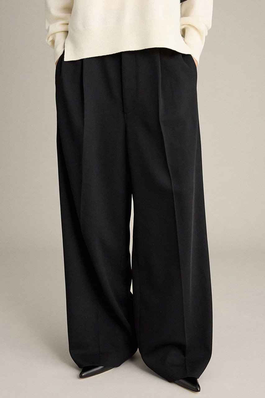 ブリル/BRILLのレザーパッチイージーパンツ(ブラック/601747)