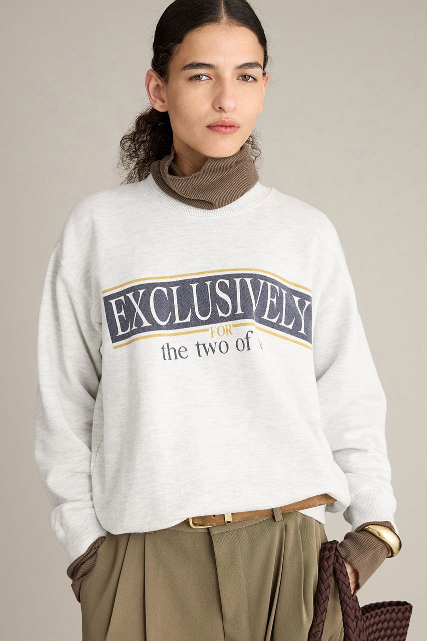 BRILL(ブリル)｜カレッジロゴスウェット/ライトグレー の通販