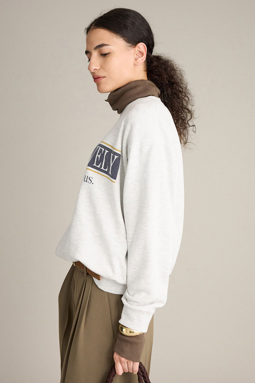 BRILL(ブリル)｜カレッジロゴスウェット/ライトグレー の通販