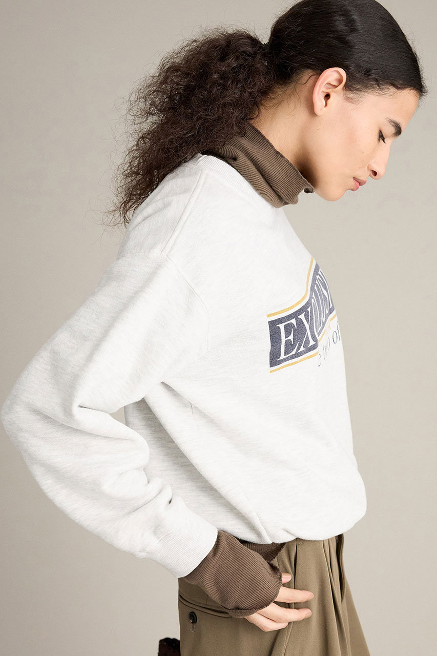 BRILL(ブリル)｜カレッジロゴスウェット/ライトグレー の通販