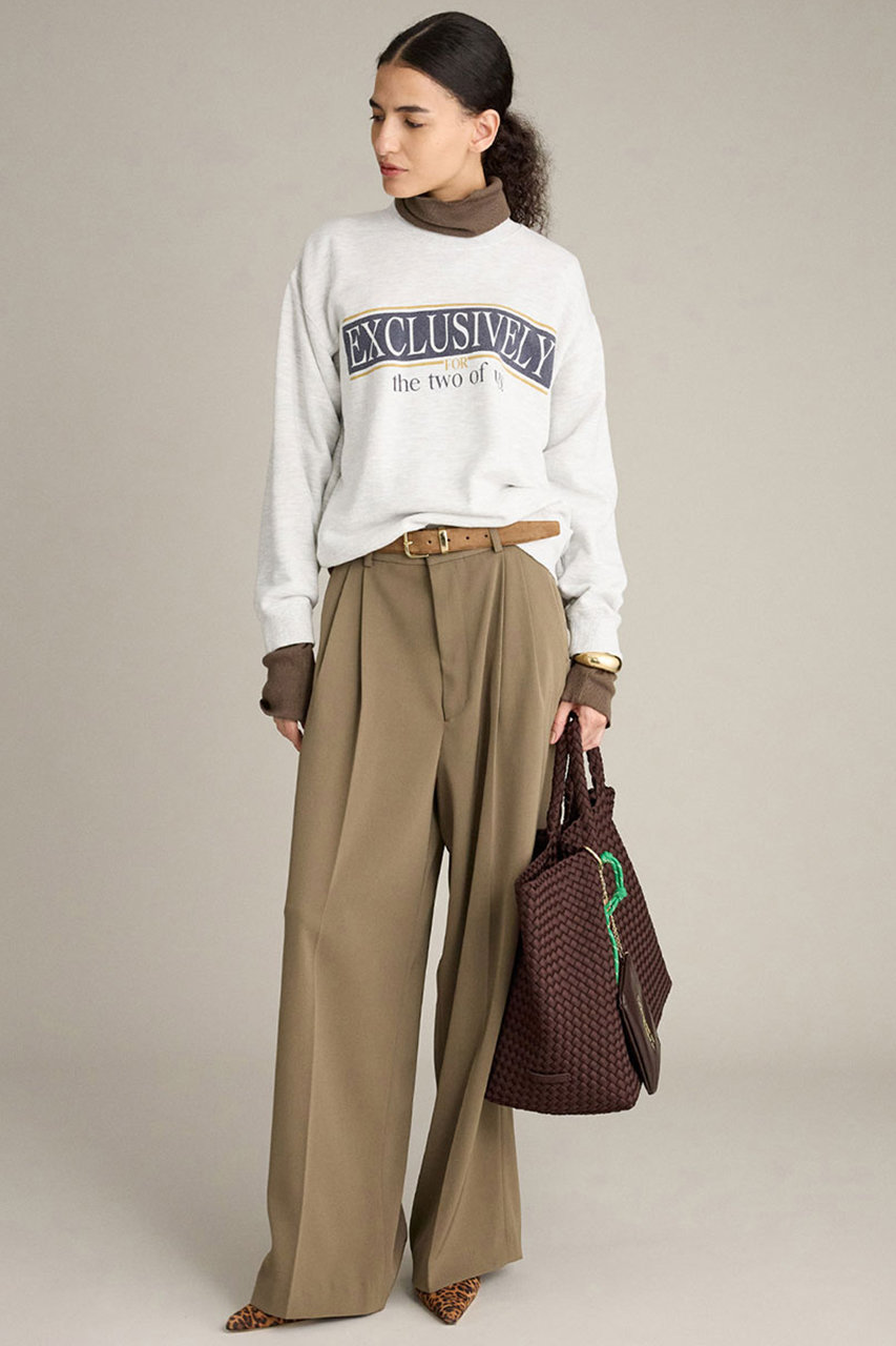 BRILL(ブリル)｜カレッジロゴスウェット/ライトグレー の通販