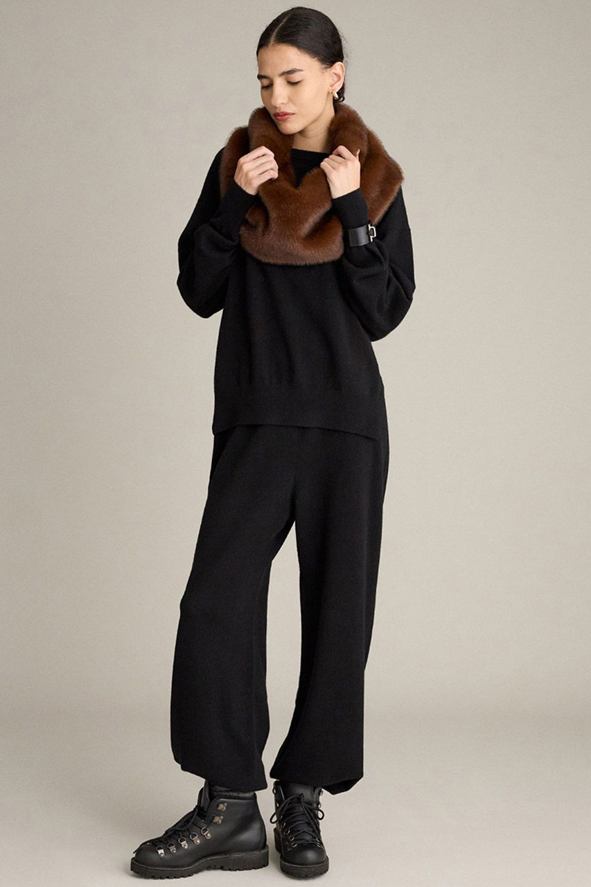 BRILL(ブリル)｜DORニットパンツ/ブラック の通販｜ELLESHOP・(エル