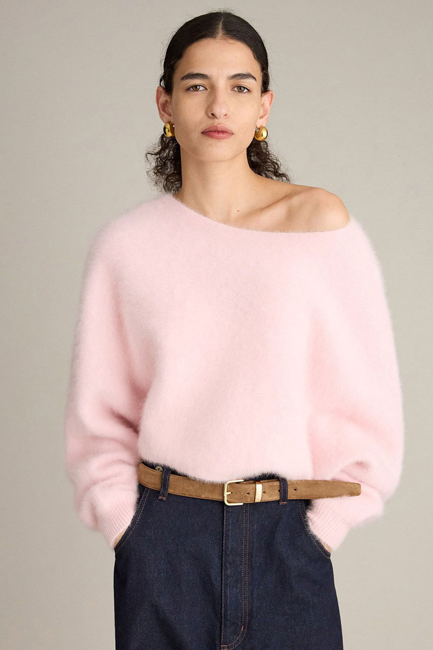 BRILL(ブリル)｜FOXカシミヤポンチョプルオーバー/ライトピンク の通販  