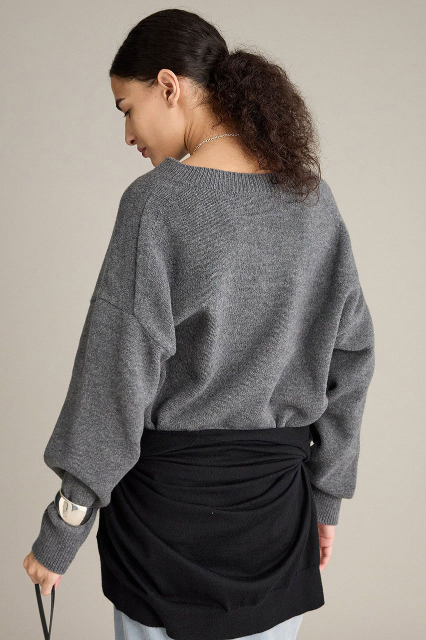 BRILL(ブリル)｜ブリットウールVネックプルオーバー/グレー の通販