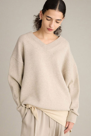 BRILL リネンコットンVネックニット BRILL｜ブリルのニット通販｜ELLE SHOP (エル・ショップ)