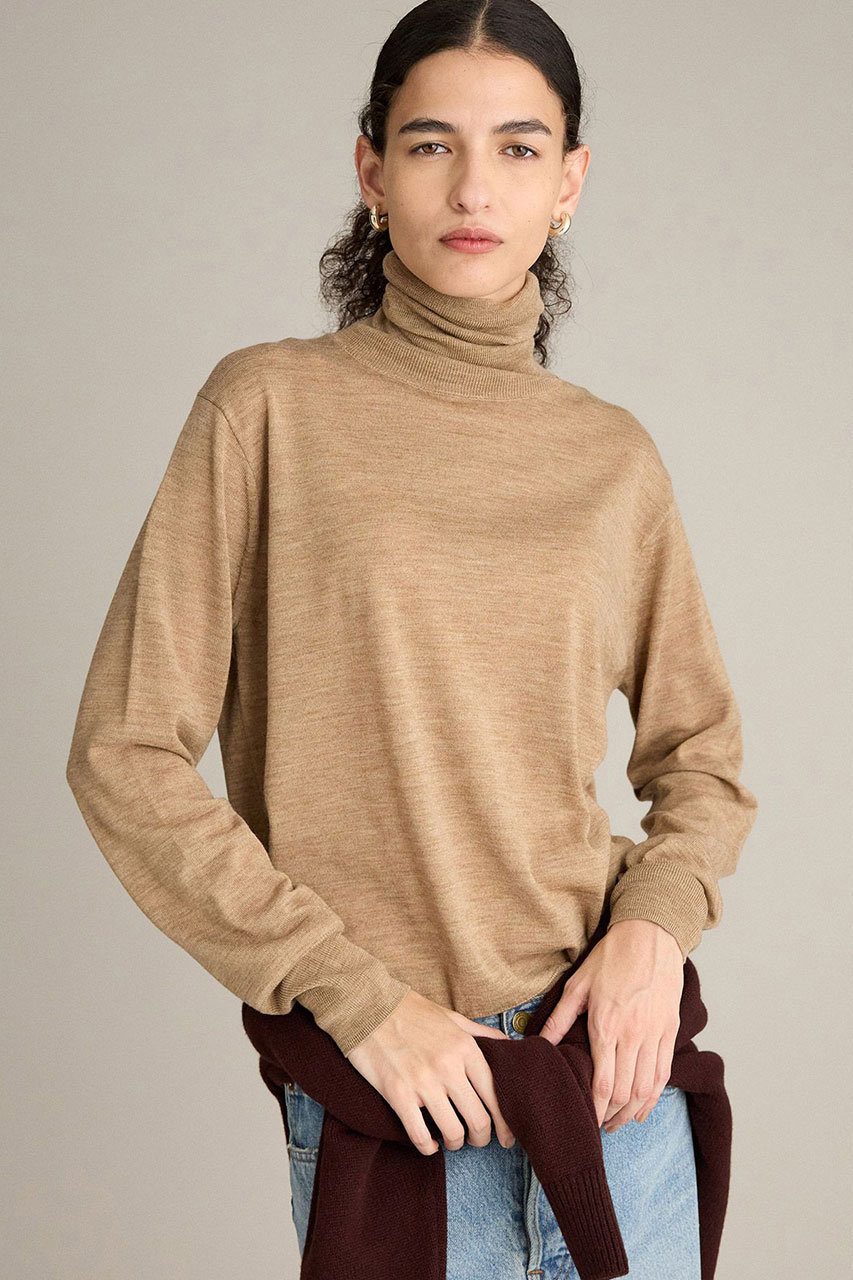 ブリル/BRILLのVICタートルネックプルオーバー(ベージュ/608068)