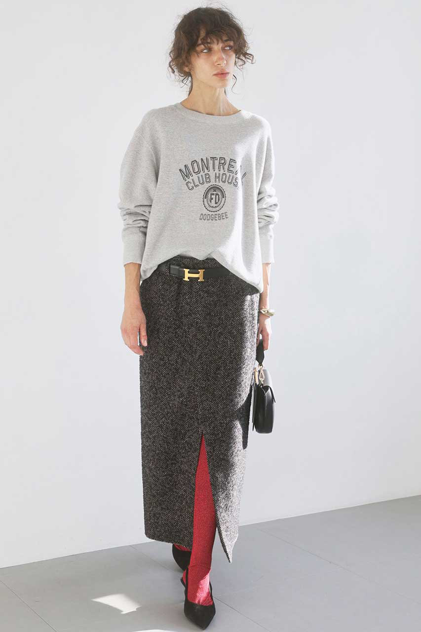 BRILL(ブリル)｜【raspail】ロゴスウェット/グレー の通販｜ELLESHOP