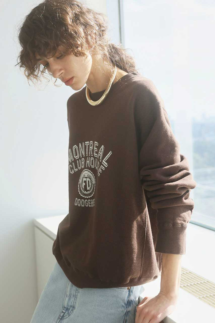 BRILL(ブリル)｜【raspail】ロゴスウェット/ブラウン の通販｜ELLESHOP