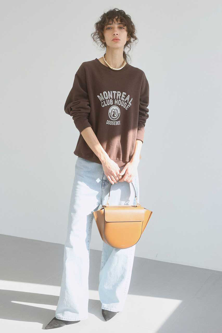 BRILL(ブリル)｜【raspail】ロゴスウェット/ブラウン の通販｜ELLESHOP