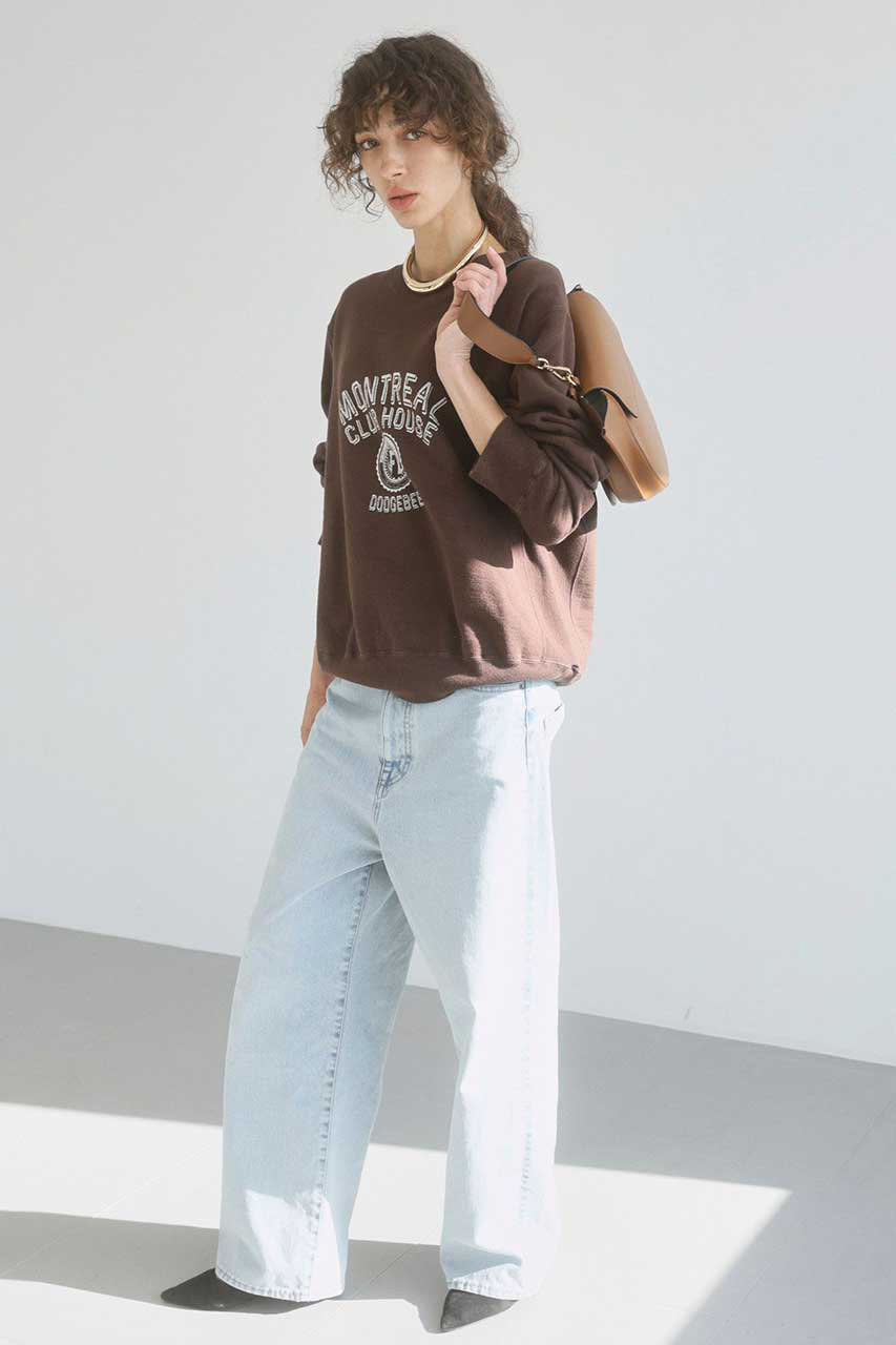 BRILL(ブリル)｜【raspail】ロゴスウェット/ブラウン の通販｜ELLESHOP