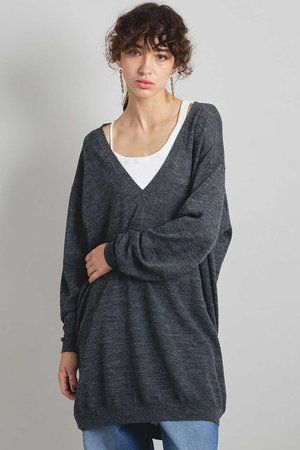 ブリル/BRILLのシアーVネックプルオーバー(110300/110301)