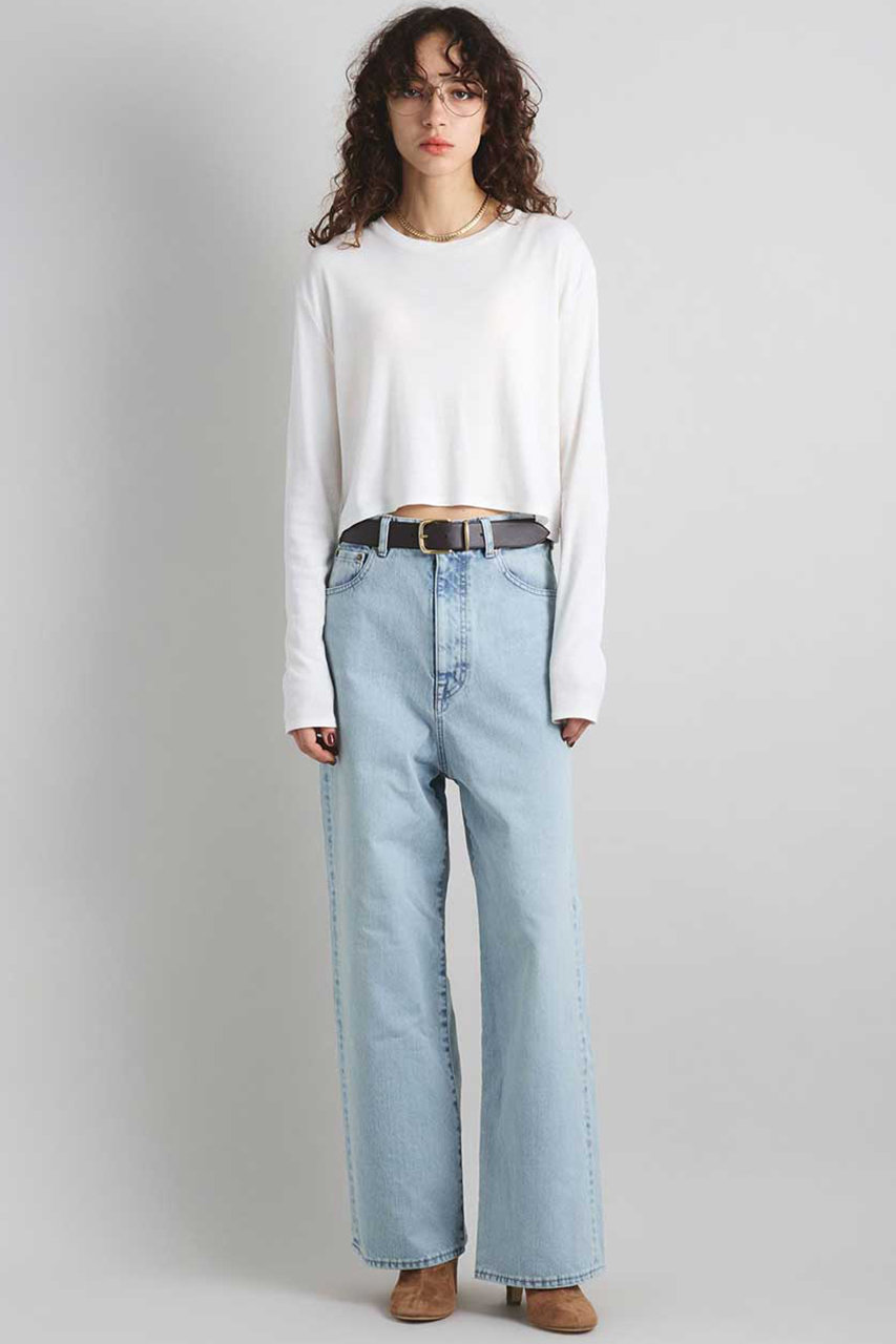 BRILL(ブリル)｜ダーツフレアデニムパンツ/ブルー の通販｜ELLESHOP