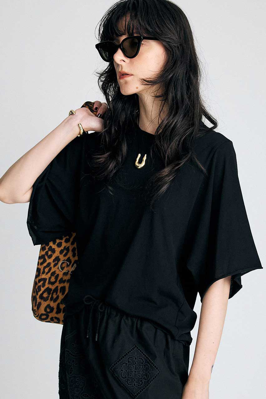 新品 BRILL raspail ブリル別注LOGロングTシャツ グリーン BRILL(ブリル)｜【raspail】クルーネックワイドスリーブTシャツ