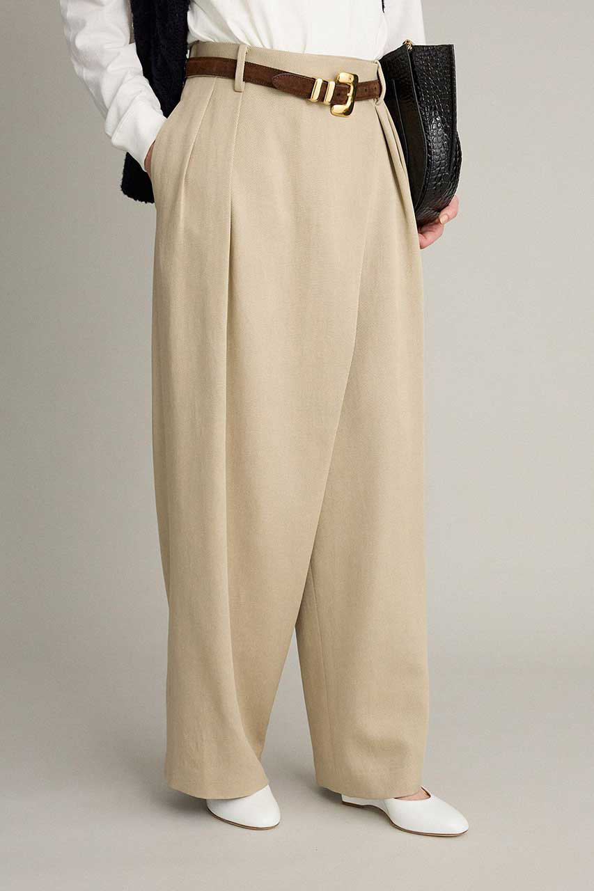 BRILL(ブリル)｜【予約販売】アシンメトリータックイージーパンツ