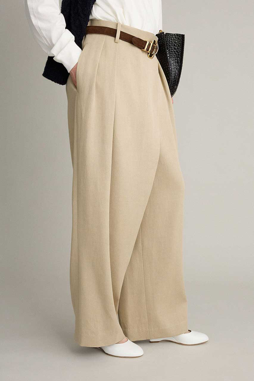 BRILL(ブリル)｜【予約販売】アシンメトリータックイージーパンツ