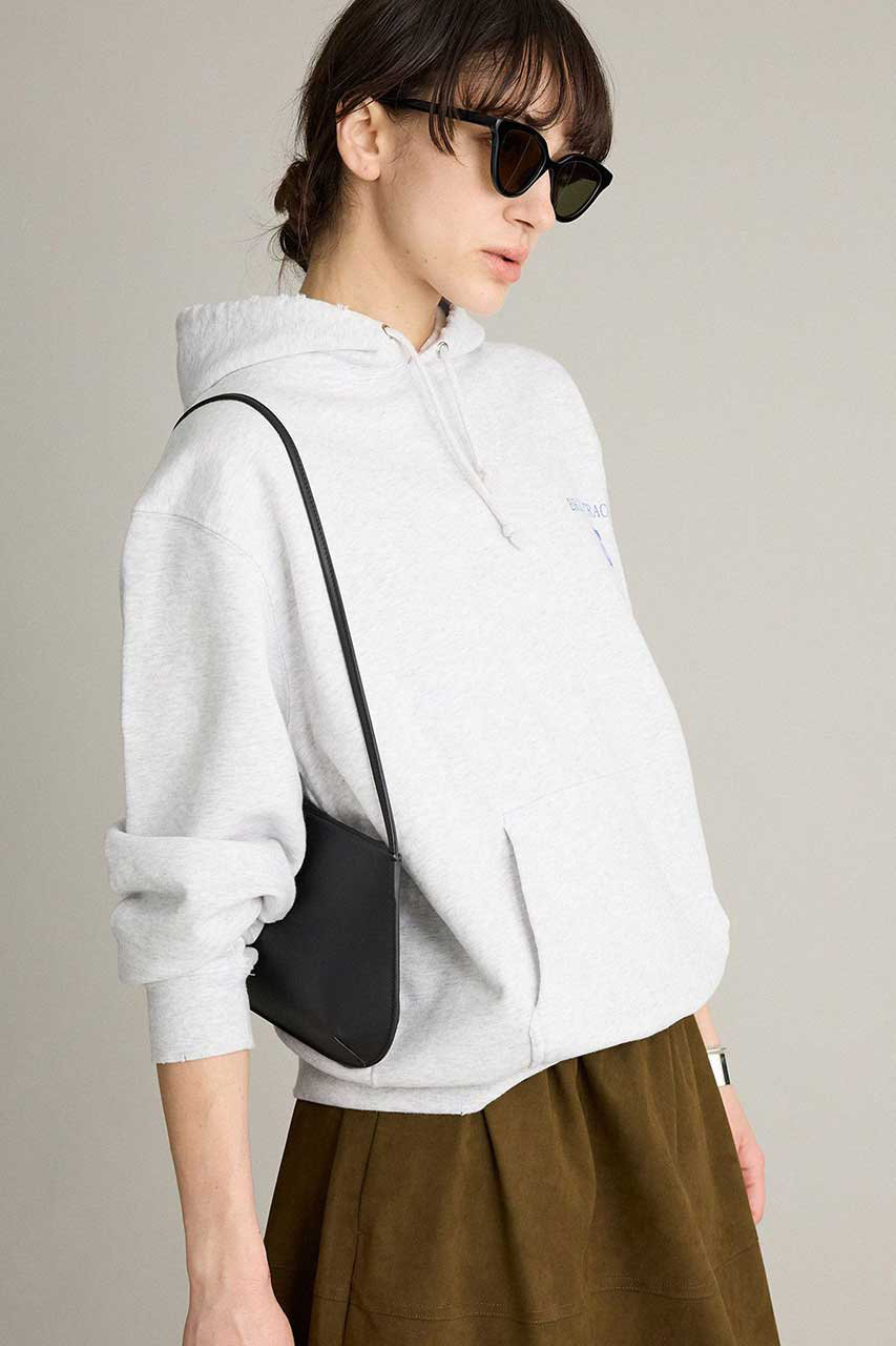 BRILL ブリル　スウェットパーカー ブリル BRILL *裏起毛スウェットパーカー*F綿コットン杢グレーフード