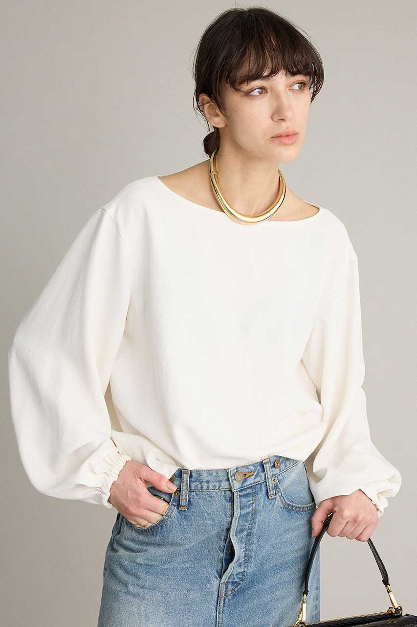 BRILL(ブリル)｜【予約販売】バックメッシュブラウス/オフホワイト の