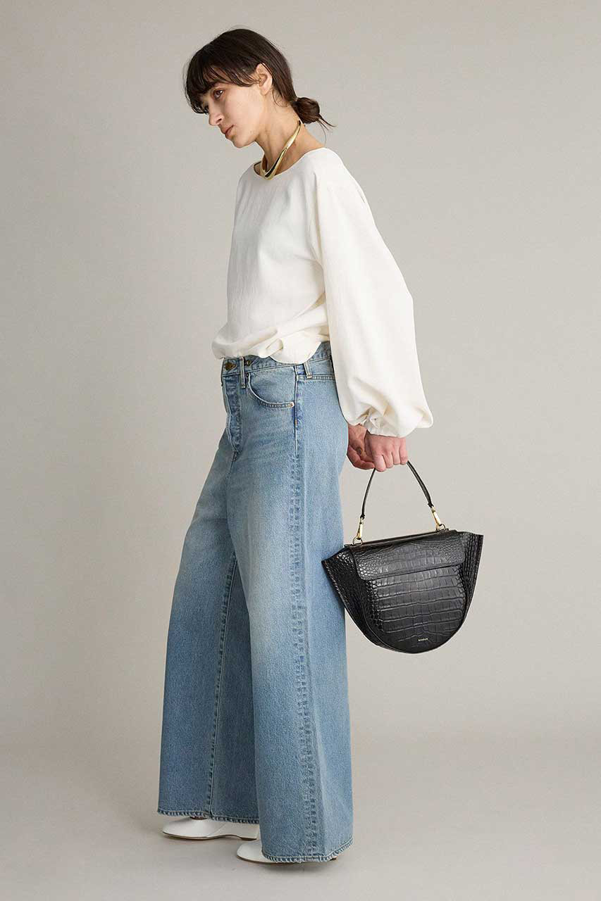 BRILL(ブリル)｜【予約販売】バックメッシュブラウス/オフホワイト の