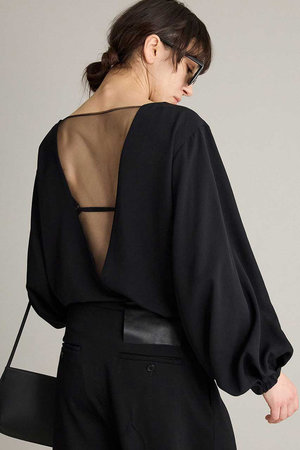 ブリル/BRILLの【予約販売】バックメッシュブラウス(110400/110403)