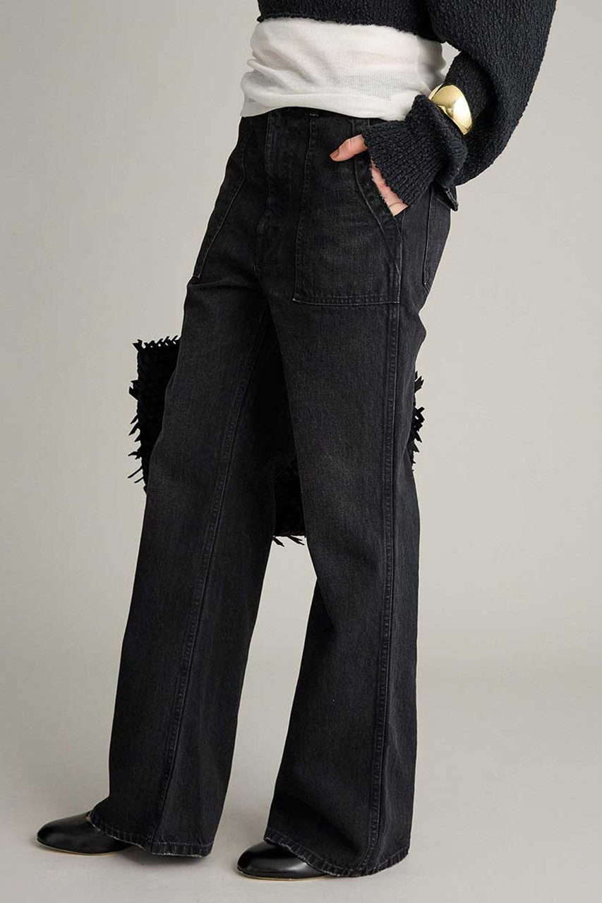 BRILL(ブリル)｜ベイカーデニム/ブラック の通販｜ELLESHOP・(エル