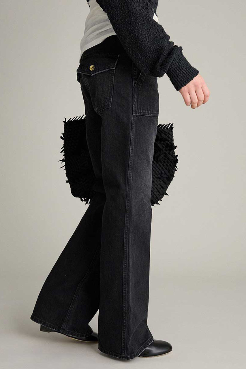 BRILL 【美品】ベイカーデニム　ブラック サイズ36 BRILL(ブリル)｜ベイカーデニム/ブラック の通販｜ELLESHOP・(エル
