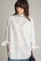 【予約販売】ガーゼオーバーシャツ ブリル/BRILL オフホワイト