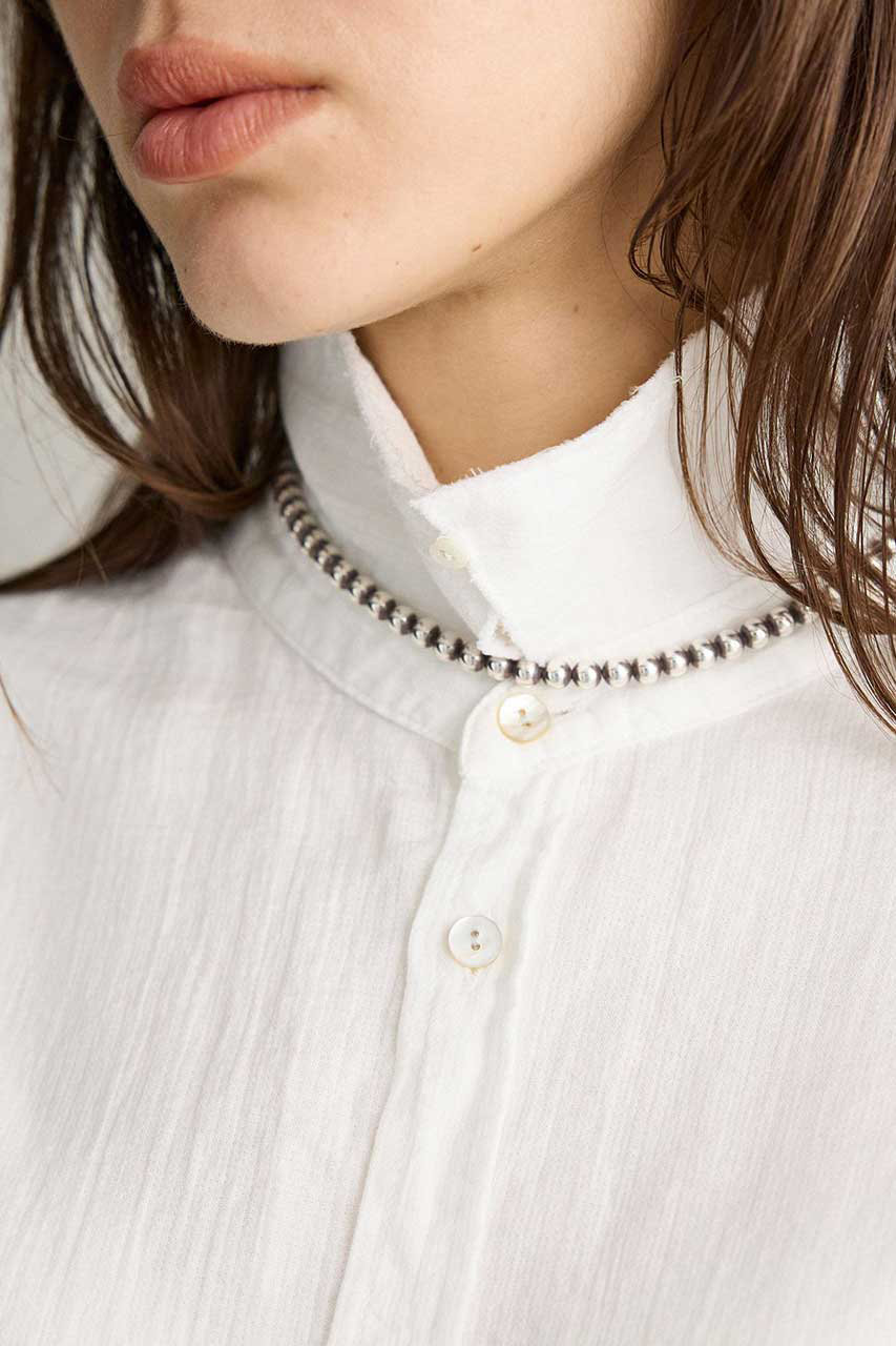 BRILL(ブリル)｜ガーゼオーバーシャツ/オフホワイト の通販｜ELLESHOP