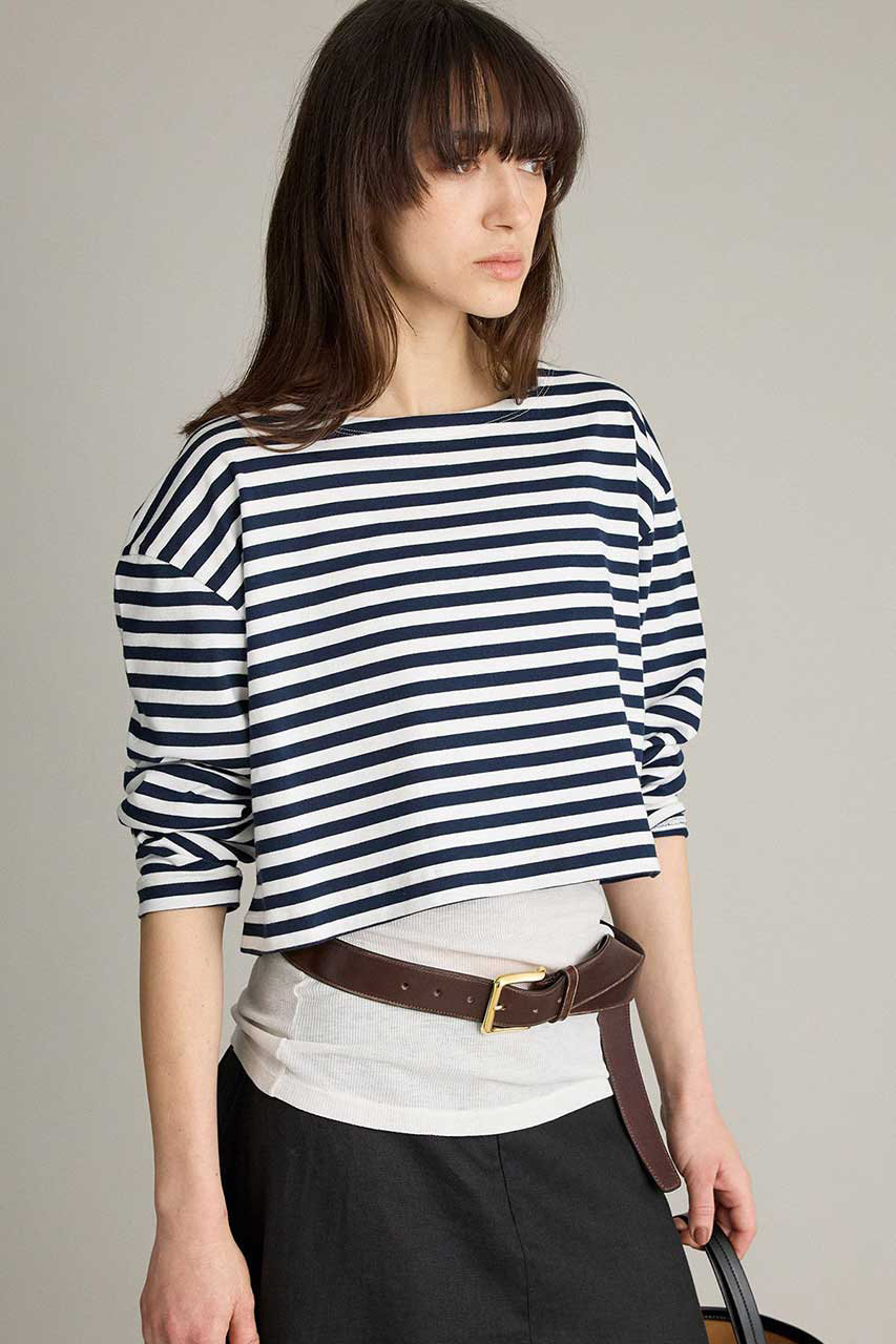 ブリル/BRILLの【予約販売】ワイドクロップドカットソー(オフホワイト/636164)