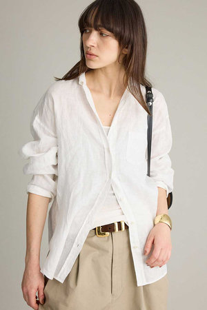 ブリル/BRILLの【予約販売】リネンスキッパーシャツ(110400/110403)