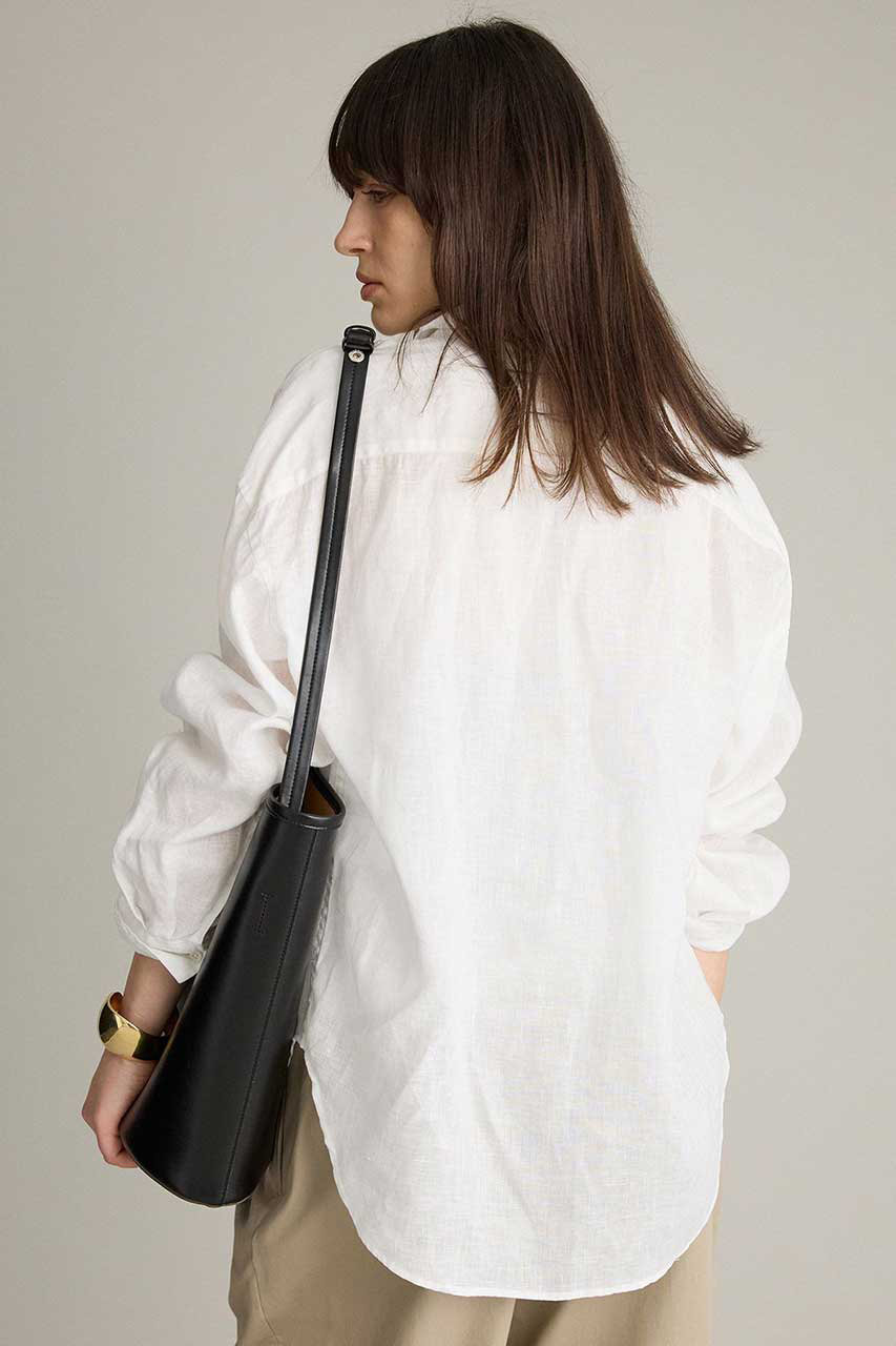 BRILL(ブリル)｜リネンスキッパーシャツ/ホワイト の通販｜ELLESHOP