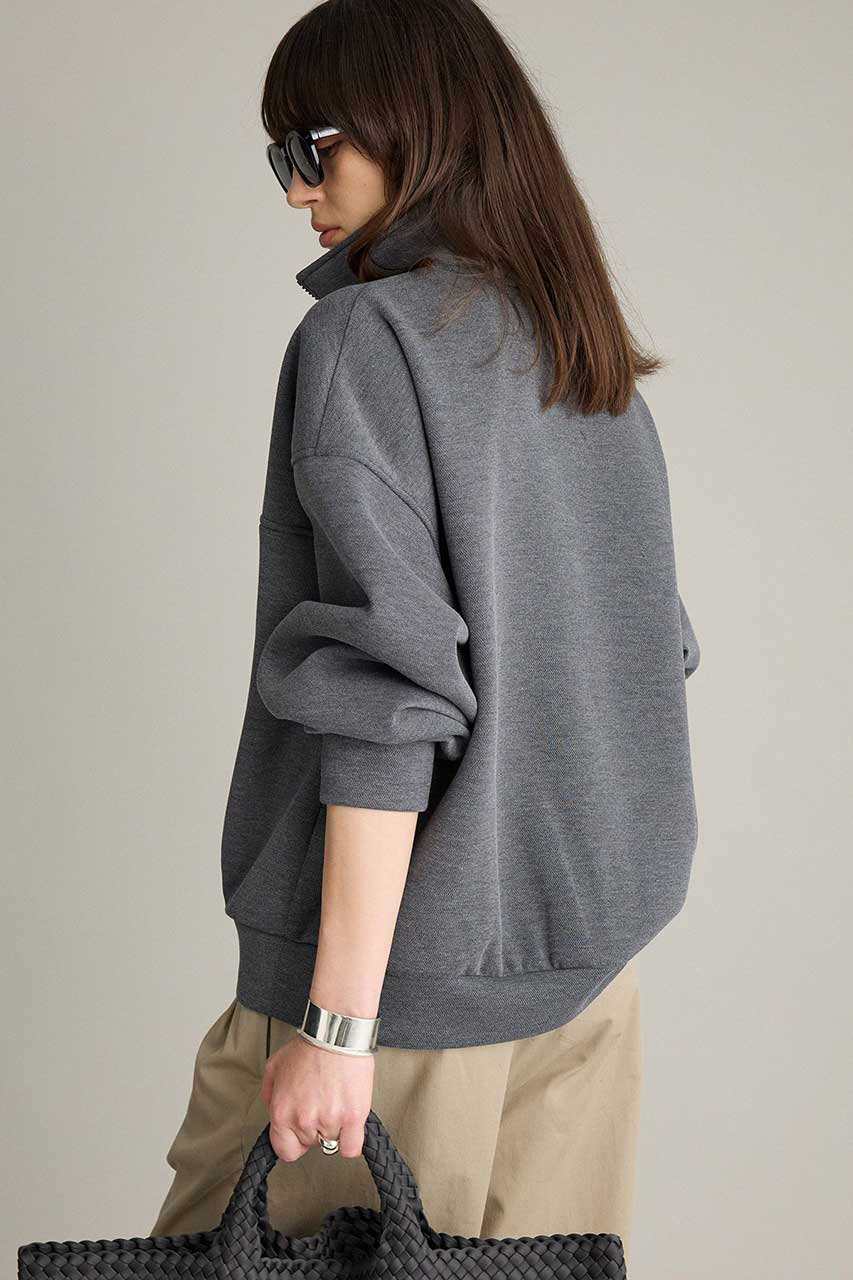 BRILL(ブリル)｜ボンディングZIPスウェット/グレー の通販｜ELLESHOP