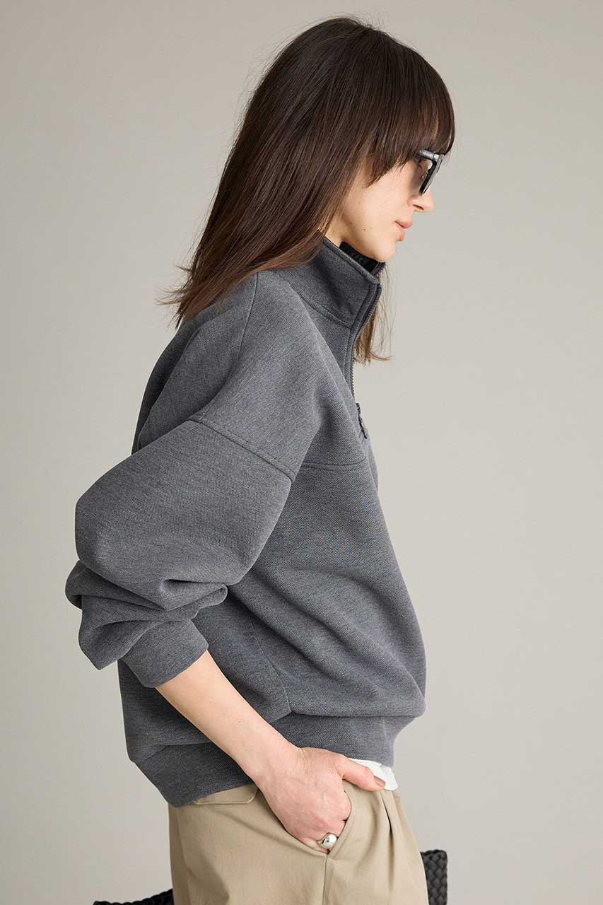 BRILL(ブリル)｜ボンディングZIPスウェット/グレー の通販｜ELLESHOP