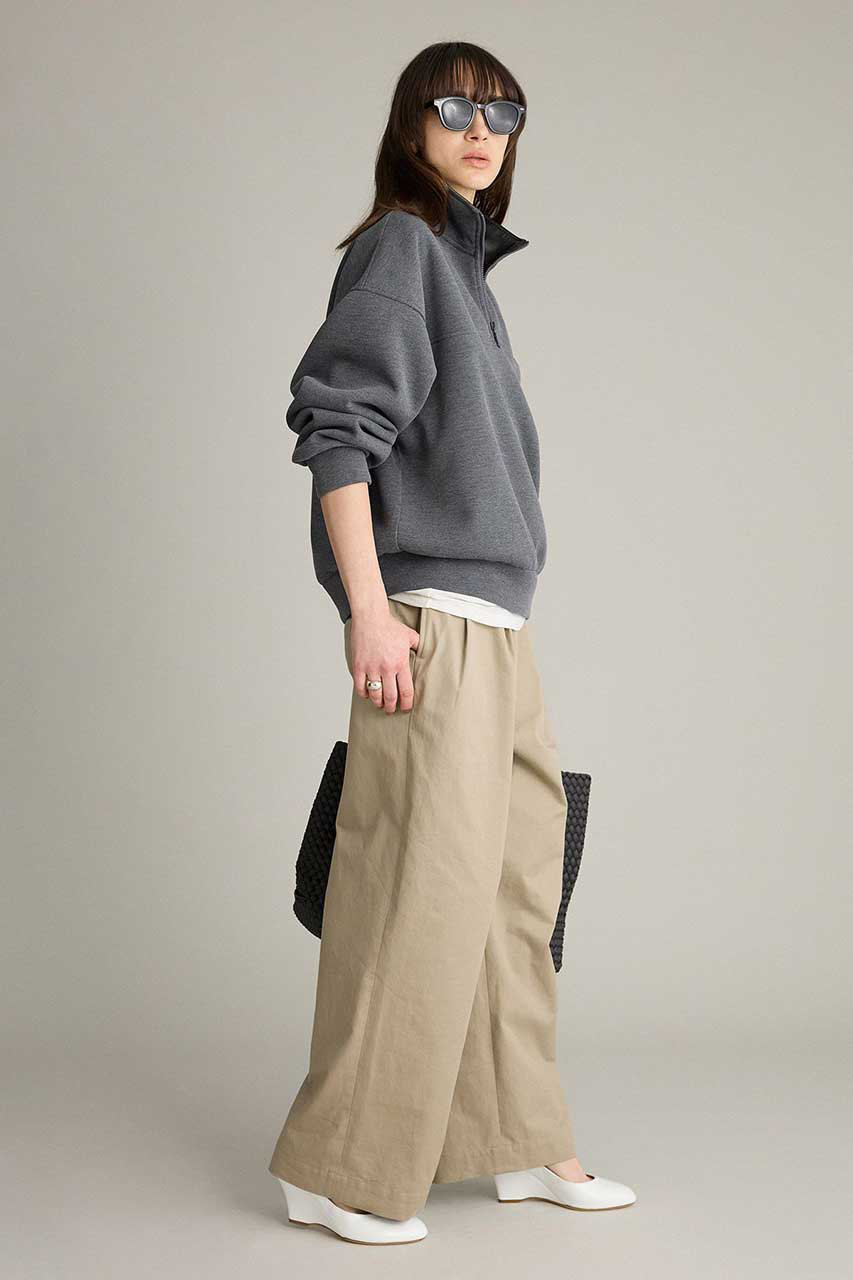 BRILL(ブリル)｜ボンディングZIPスウェット/グレー の通販｜ELLESHOP