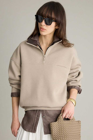 ブリル/BRILLの【予約販売】ボンディングZIPスウェット(110100/110105)