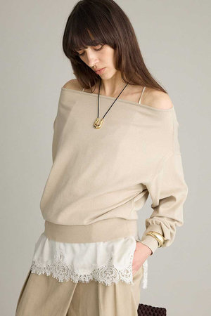 ブリル/BRILLの【予約販売】オフショルダープルオーバー(110300/110301)