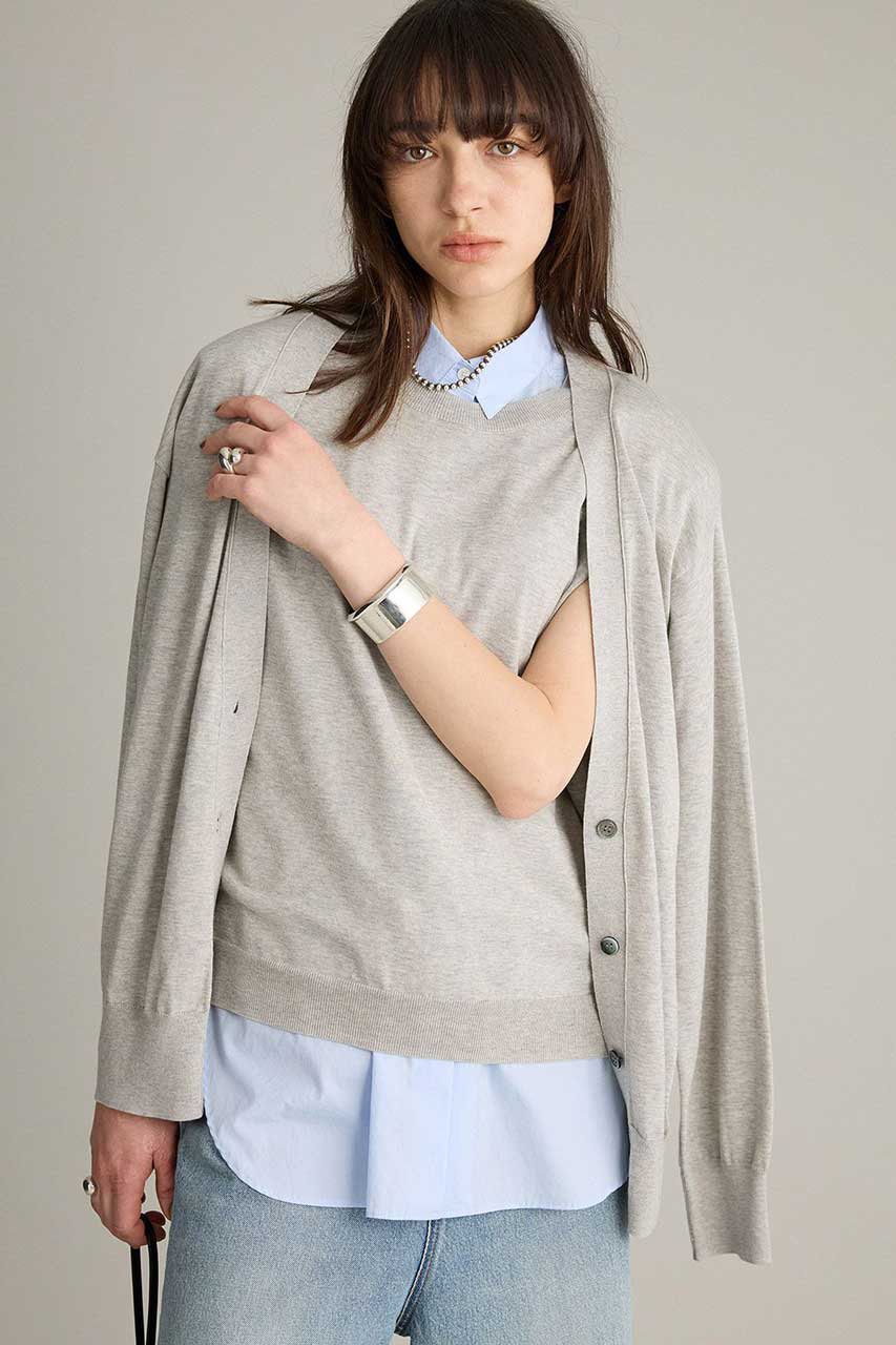 ブリル/BRILLのレイヤードカーディガン(ライトグレー/644861)