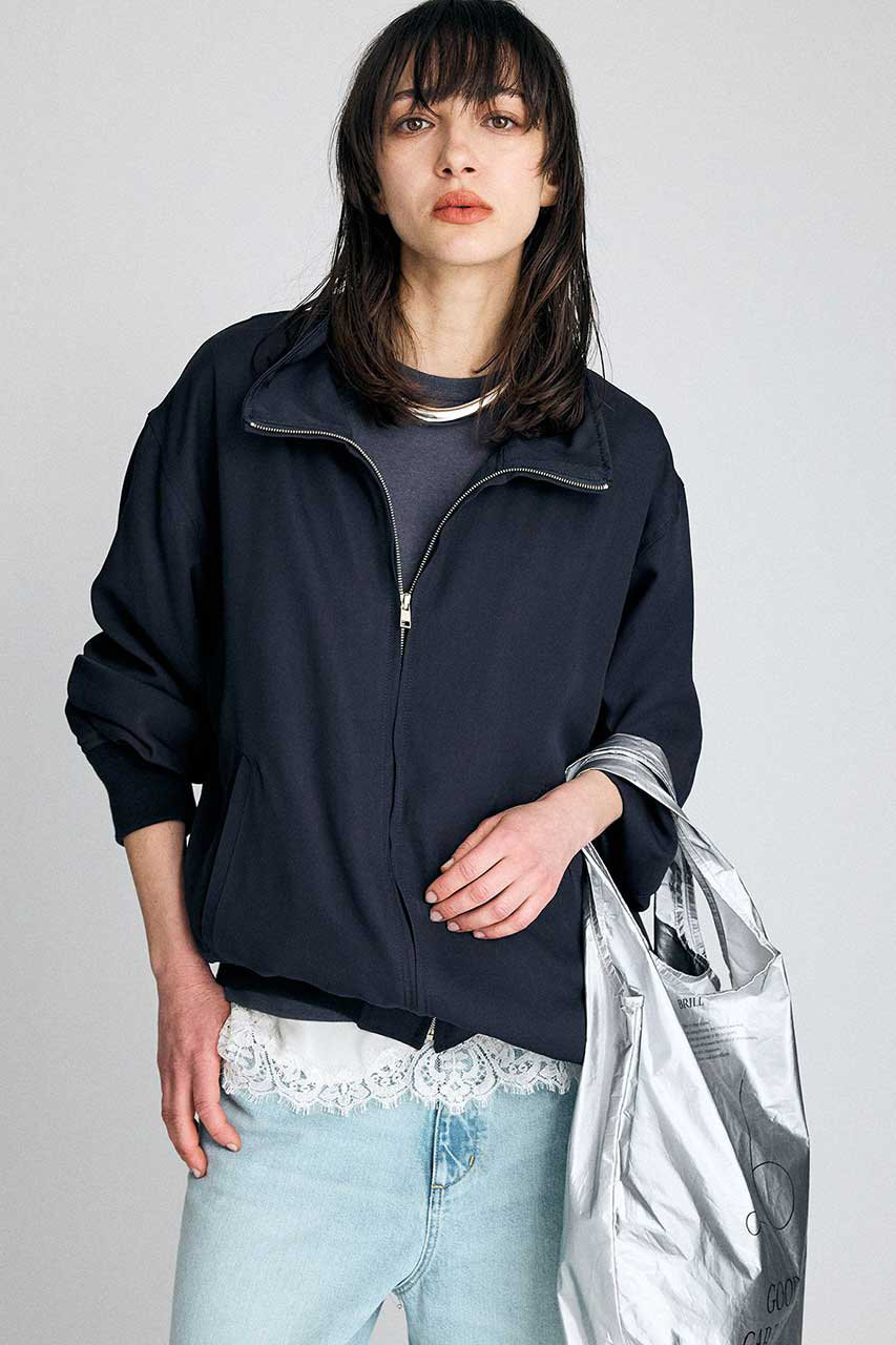 ブリル/BRILLの【予約販売】トリコスタンドブルゾン(ネイビー/646670)