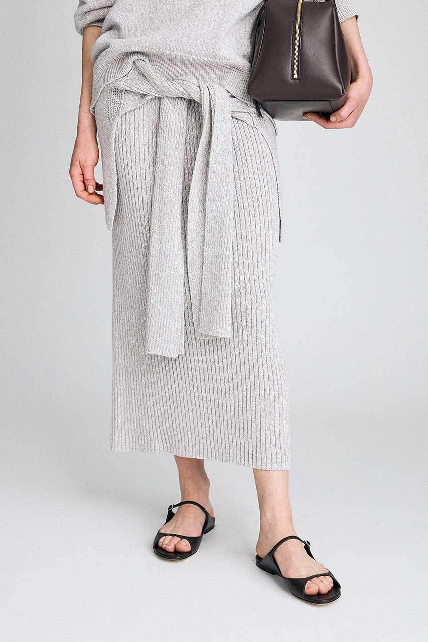 ブリル/BRILLの【予約販売】ニットレイヤードスカート(ベージュ/650279)