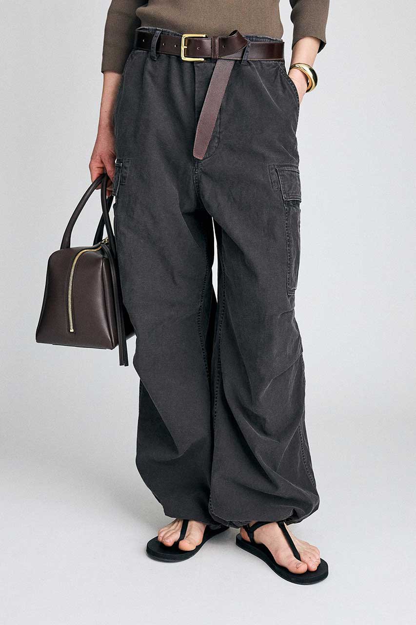 ブリル/BRILLの【予約販売】ドローストリングカーゴパンツ(ブラック/666483)