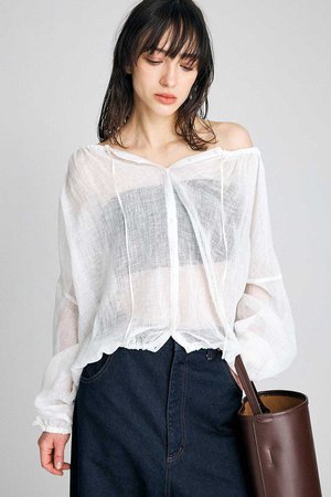 ブリル/BRILLの【予約販売】カラミギャザーブラウス(110400/110403)