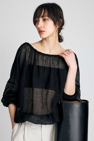 ブリル/BRILLの【予約販売】カラミギャザーブラウス(110400/110403)