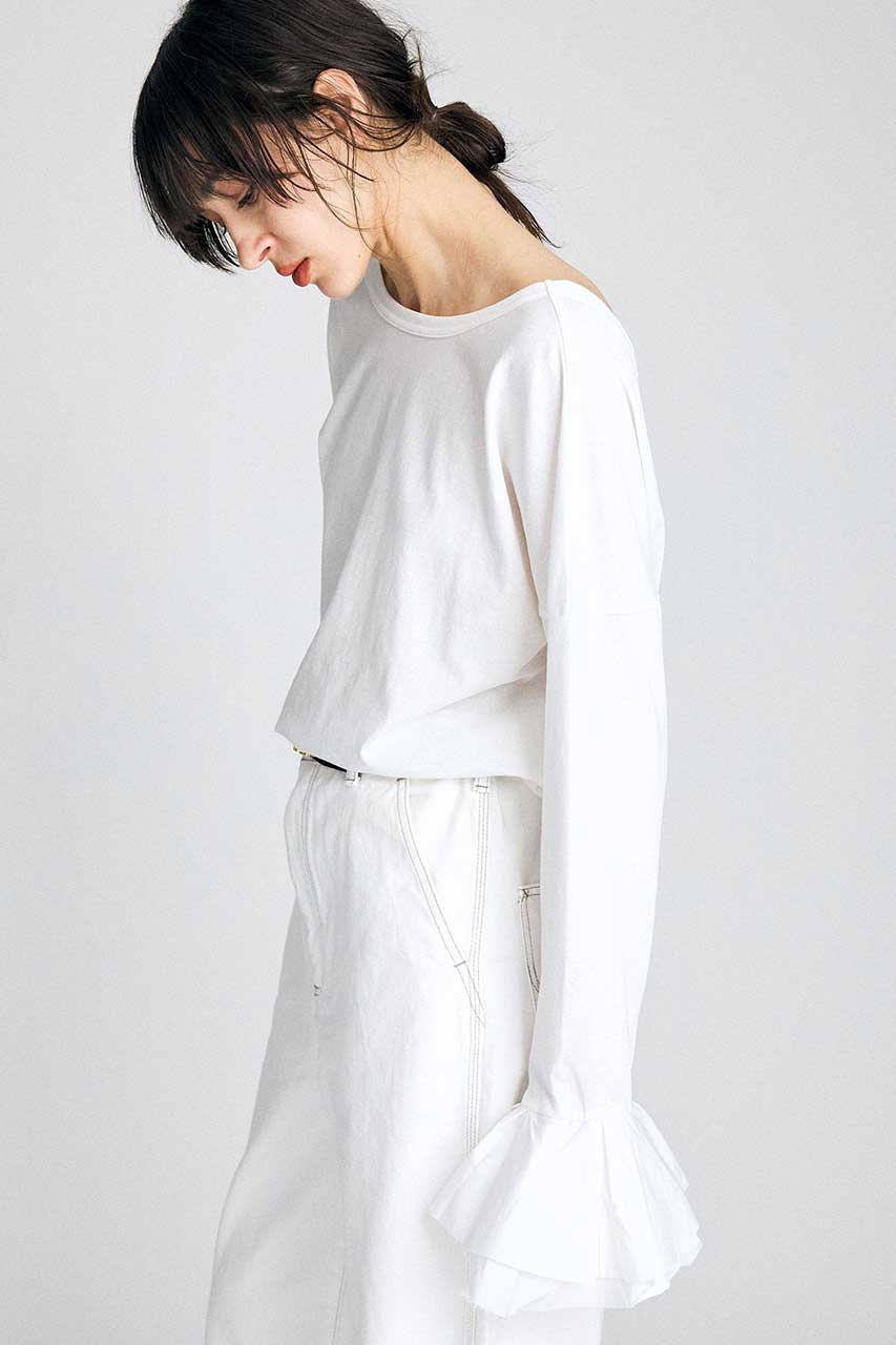 BRILL(ブリル)｜【予約販売】バックUポエットカットソー/ホワイト の