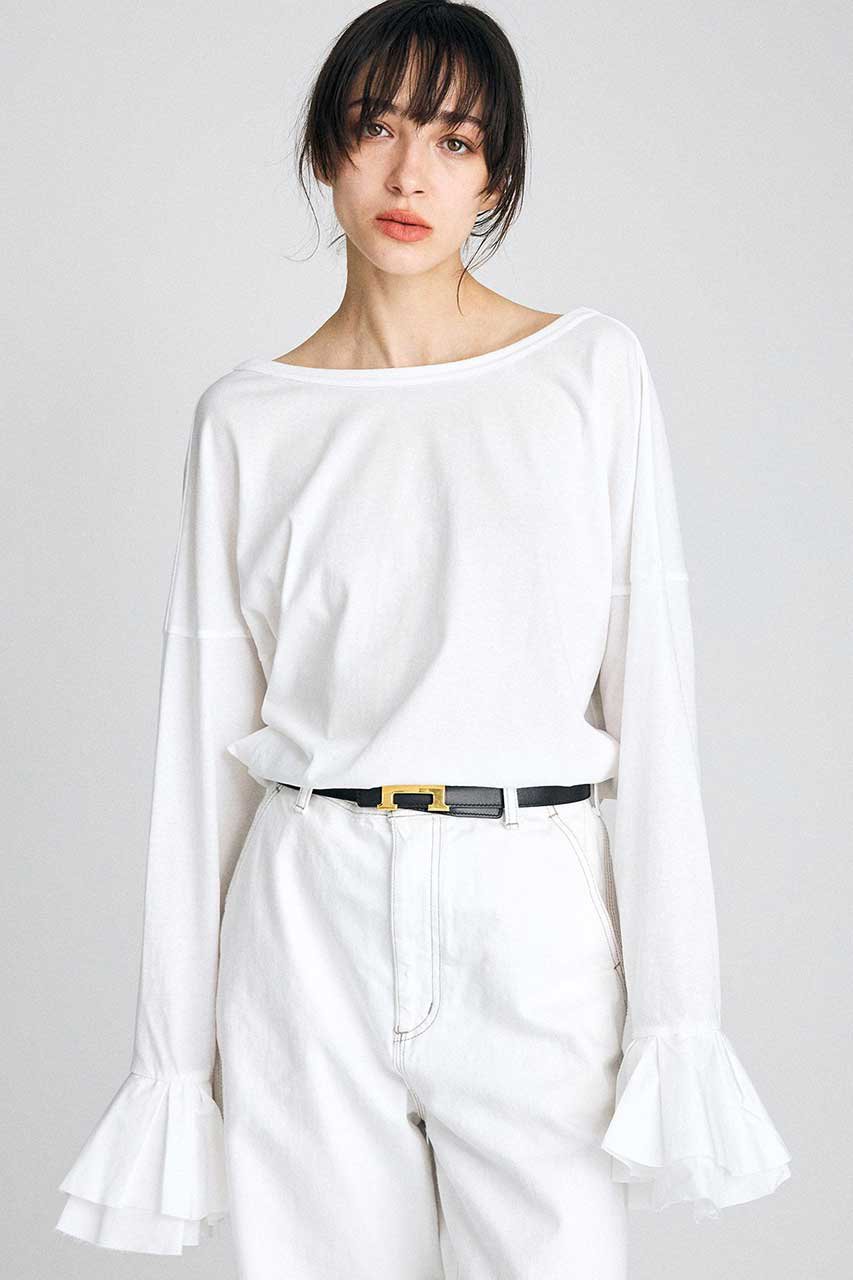 BRILL(ブリル)｜【予約販売】バックUポエットカットソー/ホワイト の