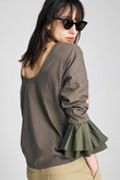 バックUポエットカットソー