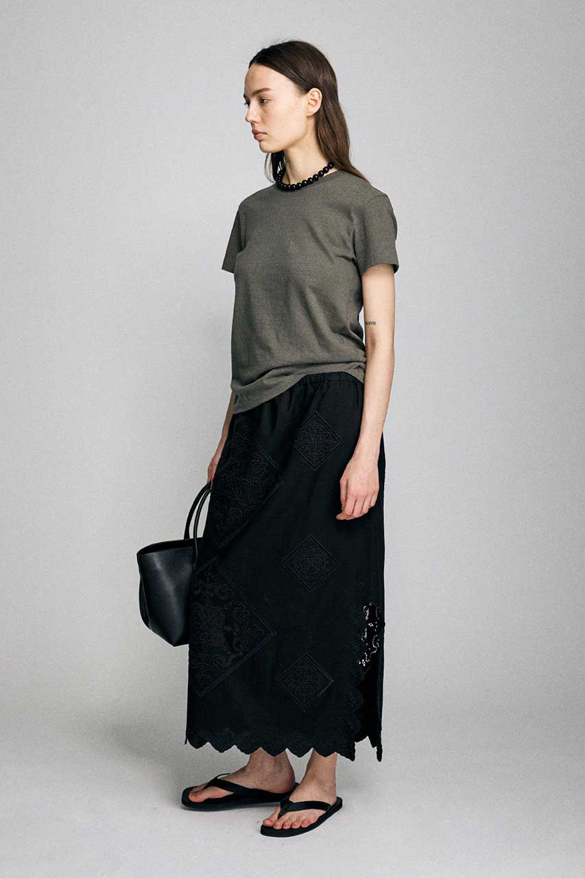BRILL(ブリル)｜シシュウタイトスカート/ブラック の通販｜ELLESHOP