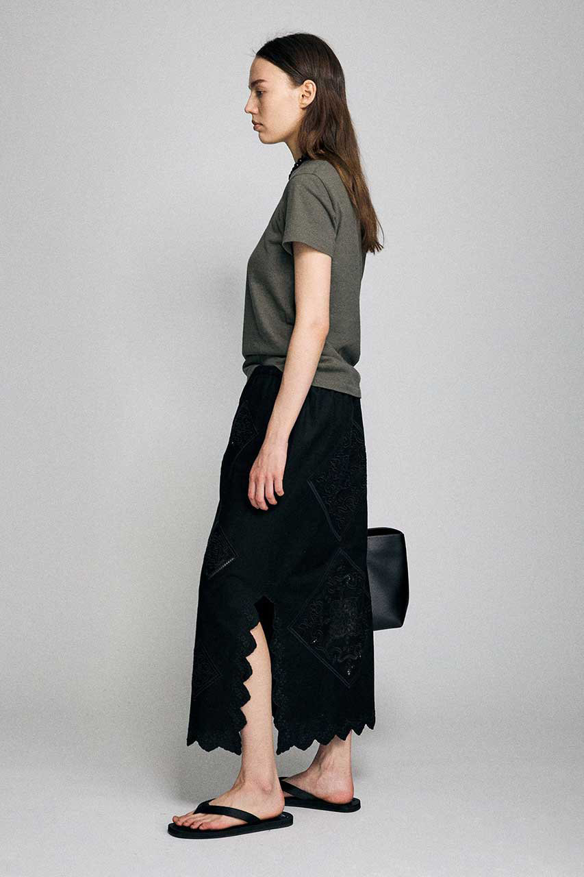 BRILL(ブリル)｜シシュウタイトスカート/ブラック の通販｜ELLESHOP