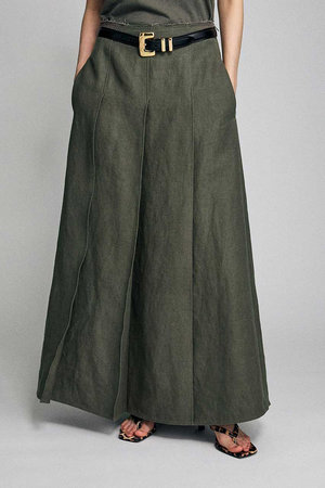 ブリル/BRILLの【予約販売】HEMP BIG プリーツスカート(110700/110703)