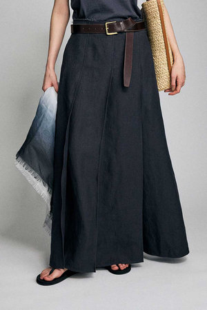 ブリル/BRILLの【予約販売】HEMP BIG プリーツスカート(110700/110703)