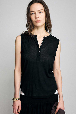 ブリル/BRILLの【予約販売】フライスヘンリーノースリーブ(110100/110101)